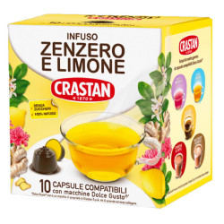 Infuso Zenzero e Limone in Capsule - Crastan - Compatibili Dolce...