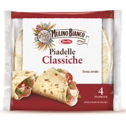 Piadelle Mulino Bianco Classiche- 4 Piadine - 4 x 300 gr