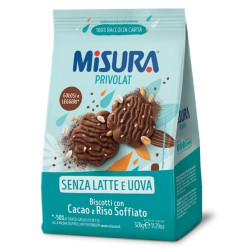 Biscotti Misura - Privolat - Con Cacao e Riso Soffiato - 12 x 290 gr