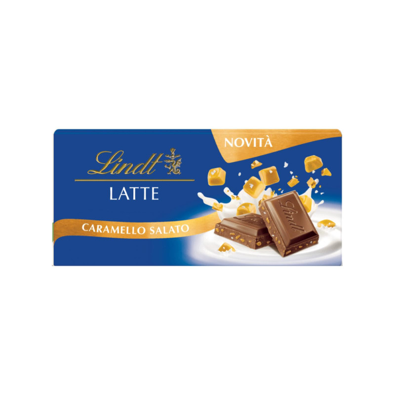 Tavoletta Cioccolato al Latte - Lindt Gamme Bleue - Latte e Caramello Salato - 100 g