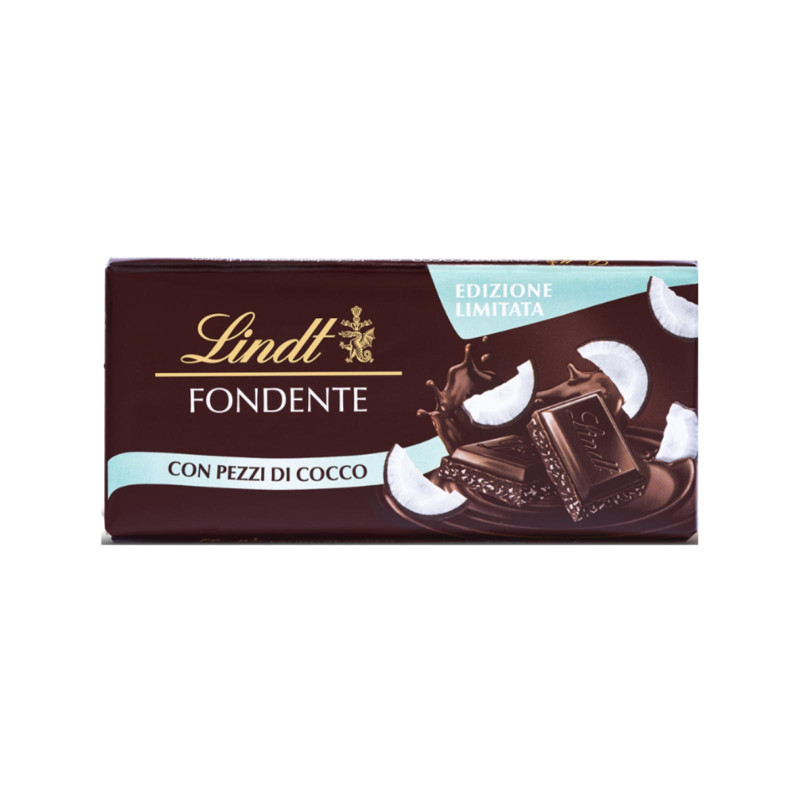 Tavoletta Cioccolato - Lindt - Gamme Bleue - Fondente con Pezzi Cocco - 100 g