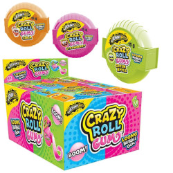 Rotolo Gomme da Masticare - Crazy Roll - Bubble Gum - JohnyBee - 24...