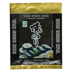 Alga Nori - Yaki Sushi Nori - Gold - JHFoods - 10 Fogli da 25 g