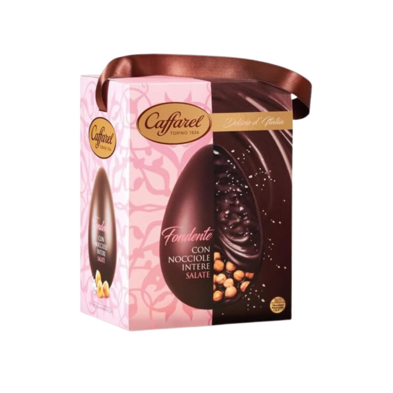 Uovo Cioccolato Fondente con Nocciole Salate - Caffarel - Delizie D'Italia - 530 g