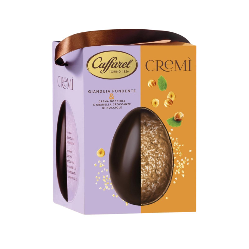 Uovo Gianduia Fondente - Granella di Nocciole - Caffarel - Cremì - 380 g