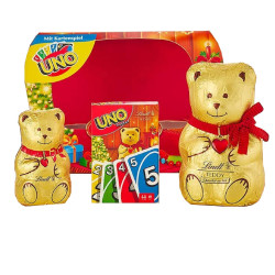 Orsetto Carte Uno - Lindt - Teddy - Cioccolatini di Cioccolato al...