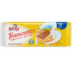 Merendine Balconi - Trancetto all' Albicocca - 10 Pezzi - 280 gr