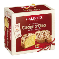 Colomba Classica Cuore D'oro - Senza canditi - Balocco - 1 kg