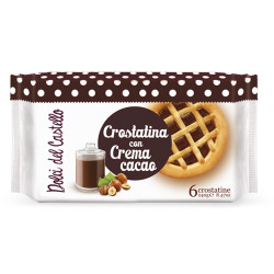 Merendine Val D'enza - Crostatine Con Crema Cacao - 6 Pz - 240 gr