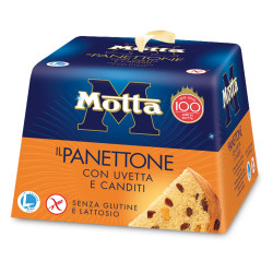 Panettone Motta Con Uvetta e Canditi - Senza Glutine e Lattosio -...