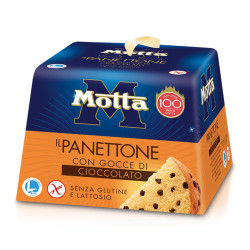 Panettone Motta Con Gocce Cioccolato - Senza Glutine e Lattosio -...