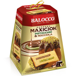 Pandoro Balocco - Pandoro MaxiCiok Pistacchio e Nocciola - 800 gr