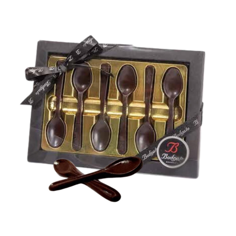 Cucchiaini Bodrato - Cucchiaini da Caffe' di Cioccolato Fondente - 6 Pz - 50 g