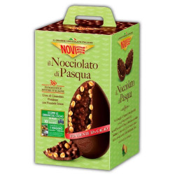 Uovo Pasqua - Novi - Uovo Nocciolato Extra Fondente 50% - 370 g