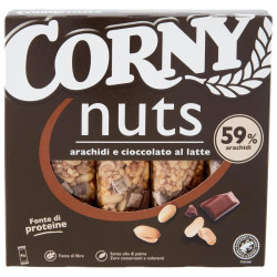 Barrette di Cereali - Corny - Nuts - Arachidi e Cioccolato Latte -...