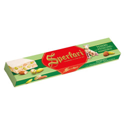 Torrone Sperlari - Tenero Con Pistacchio e Mandorle - Barra 250 g