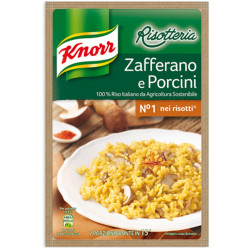 Risotti Knorr - Risotto Con Zafferano e Funghi Porcini - 175 gr