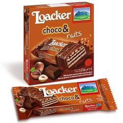 Biscotti Loacker - Choco & Nuts 3 Snack da 26 gr