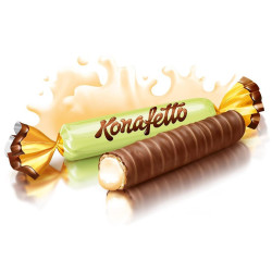 Wafer Konaffetto Roshen - Cioccolato Con Crema alla Nocciola - 1 Kg