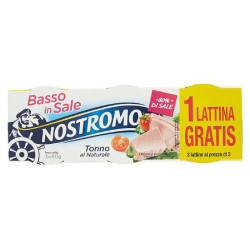 Tonno in Scatola al naturale  Basso In Sale - Nostromo - 3x80 gr