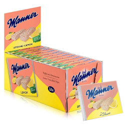 Wafer Manner - Wafer Con Crema al Limone - 12 x 75 g