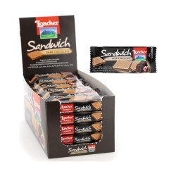 Biscotti Wafer Loacker Sandwich - Dark Chocolate - Fondente - 25...