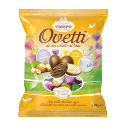 Ovetti Crispo Cioccolato al Latte - Ripieni Crema al Latte e...