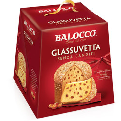 Panettone Balocco - Glass Uvetta Senza Canditi - 1000 gr - 1 Kg