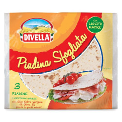 Piadina Sfogliata - Divella - 3 Piadine - 360 gr