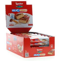 Barrette Loacker - Milk & Cereals - Expo 30 Pezzi da 25 g