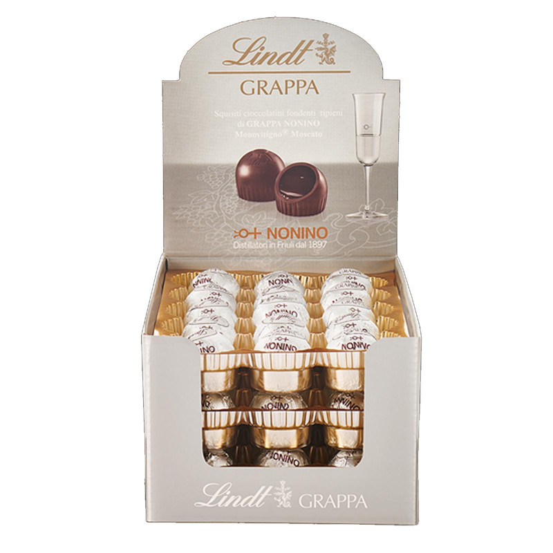 Praline Lindt - Cioccolatini Grappa Nonino - Expo 45 pz da 33 gr