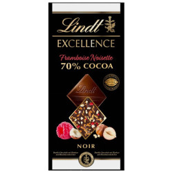 Tavoletta Cioccolato Lindt Excellente - Fondente 70% Lampone e...