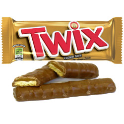 Barretta di Cioccolato - Twix 50 gr - 6 Pezzi