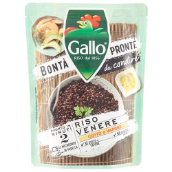 Riso Gallo - Riso Venere Cotto a Vapore - 250 gr