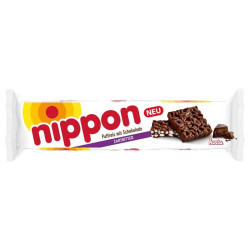 Biscotti Riso Soffiato - Nippon - Hosta - Ricoperto Cioccolato Fondente - 200 g