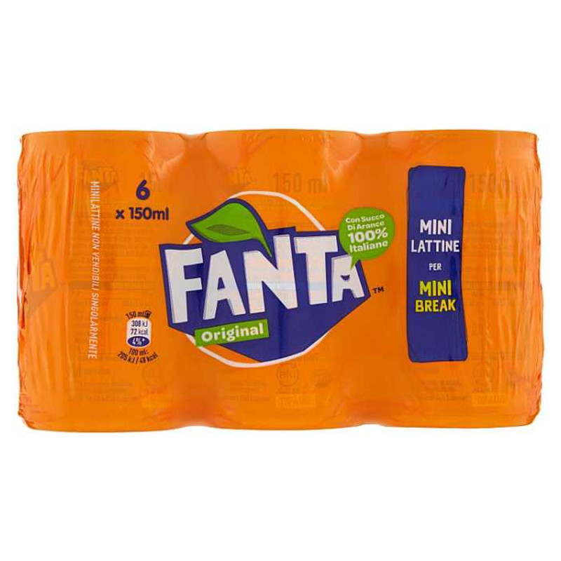 Fanta Mini - Original - 4 confezioni da 6 x 150 ml 