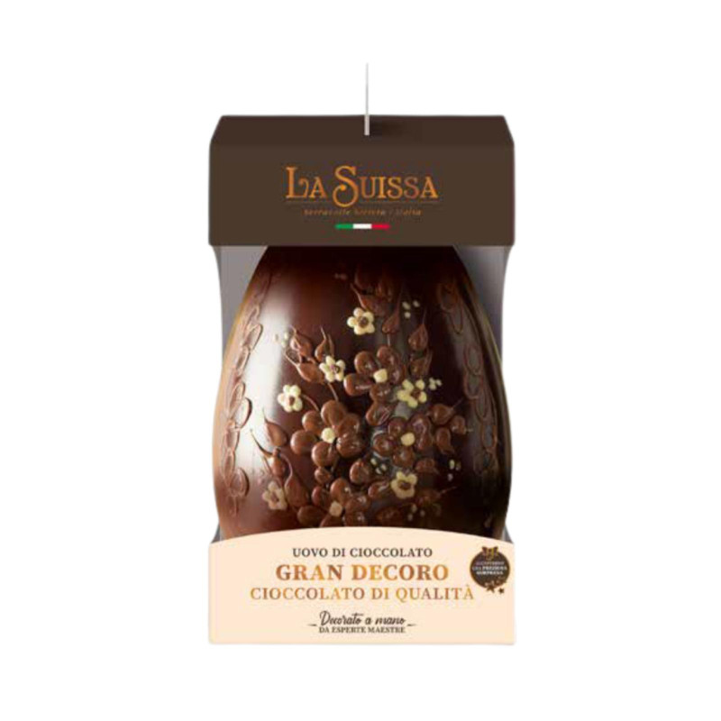 Uovo di Cioccolato - La Suissa - Decorato Latte - 500 g