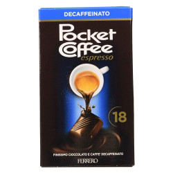 Pocket Coffee - Decaffeinato - Astuccio da 18 pz - 225 gr