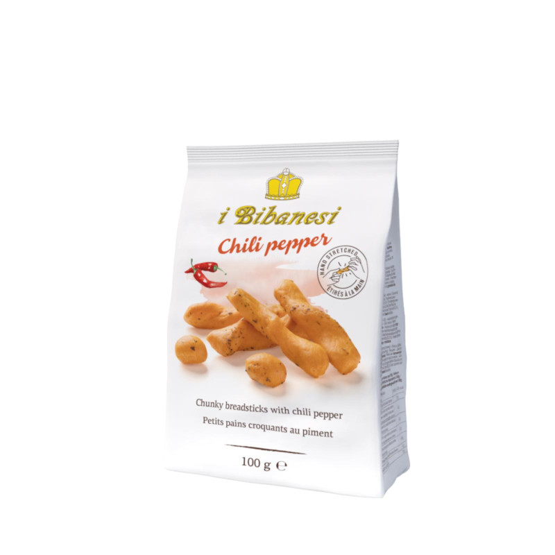 Panetti Croccanti - Cracker - Bibanesi - Gusto Peperoncino - 100 g