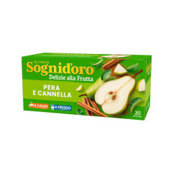 Infuso Sogni D'Oro - Delizie alla Frutta - Pera e Cannella - 20 Filtri