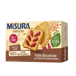 Fette Biscottate Integrali -  Misura - Fibre Extra - 320 gr - 40...