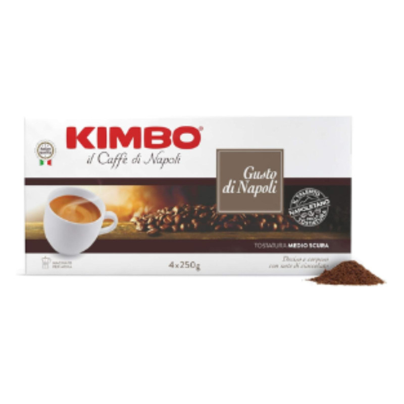 Caffè Kimbo - Gusto Di Napoli - Macinato - 4 Confezioni da 250gr 