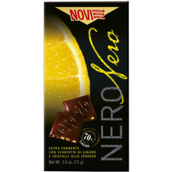 Tavoletta Cioccolato - Novi - NeroNero Al Limone E Cristalli Di...