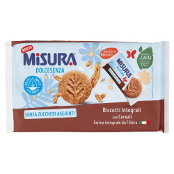 Biscotti Misura - Dolce Senza - Biscotti Integrali con Cereali - 280 g