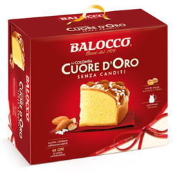 Colomba Classica Cuore D'oro - Senza canditi - Balocco - 750 gr