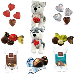 Idea San Valentino - Cane - 700 gr - Peluche