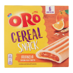 Barrette Biscotti Oro - Cereal Snack Arancia - 162 gr - 6 pz