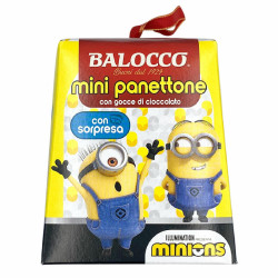 Mini Panettone Balocco - Con Gocce di Cioccolato - Minions - 100 g