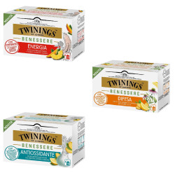 Te' Twinings - Mix Benessere - Antiossidante, Difesa, Energia - 54...