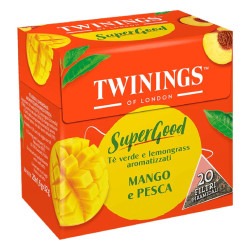 4 x Te' Twinings - SuperGood - Mango e Pesca - 20 Filtri